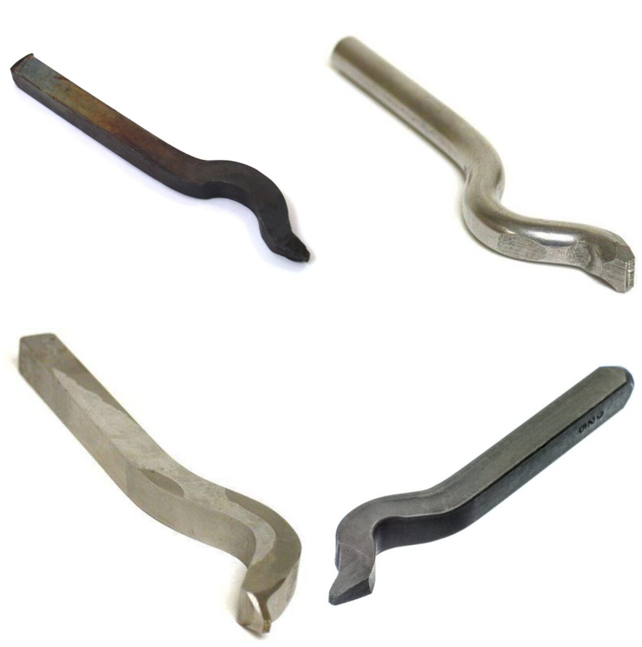 4 Bent Stamp Ring Jewelry Marking Stamping Tools 14k, 18k, 925 and Platinum